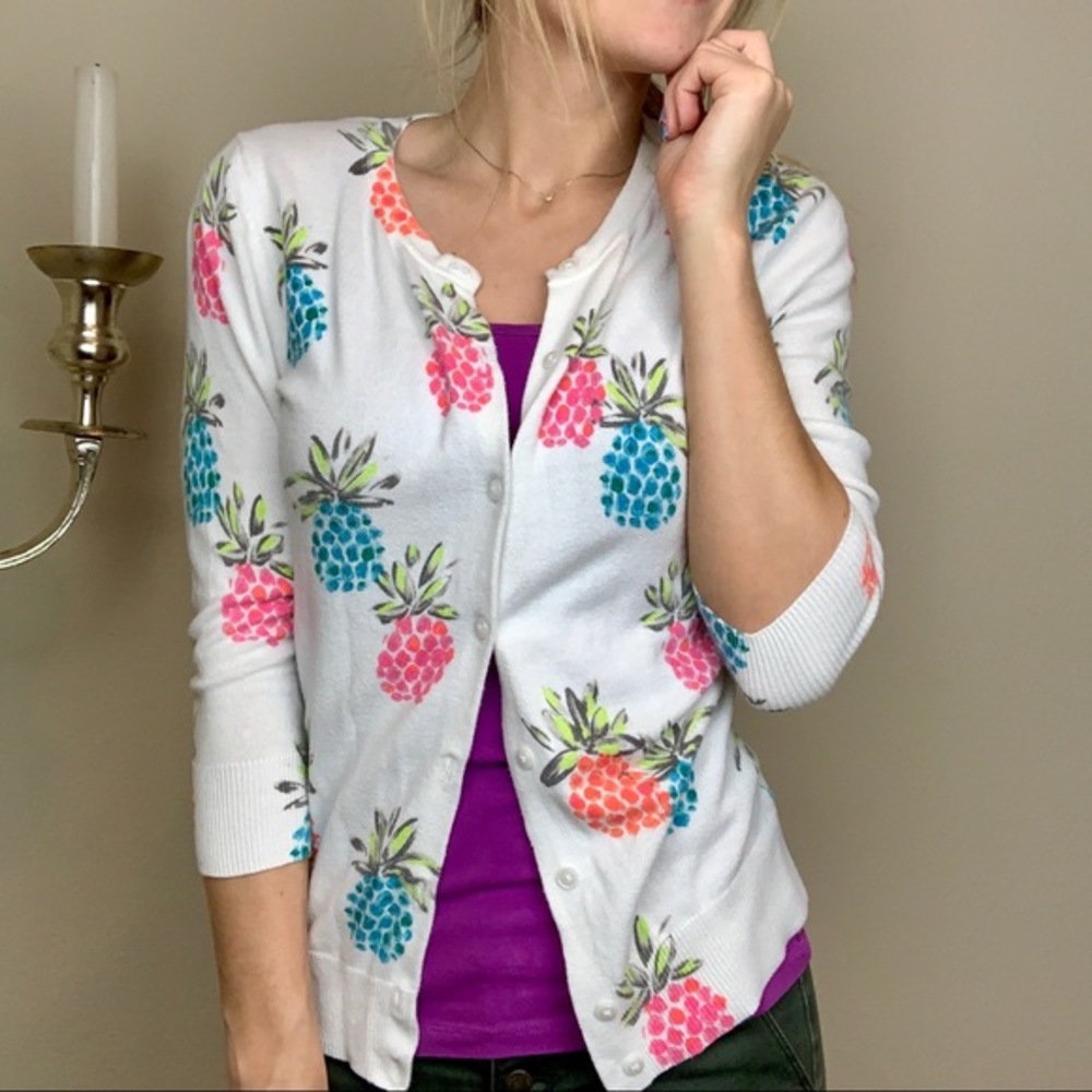 Colorful Pineapple Cardigan